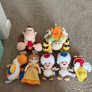 Super Mario Plush Toy Set - Multicolor